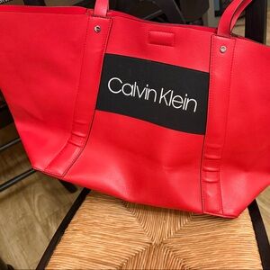 Calvin Klein Vibrant Red Handbag